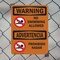 Signmission No Swimming Allowed Bilingual, 7 in W x Rectangle, Plastic OS-2PACK-WS-P-710-L-12718 - alternate 3